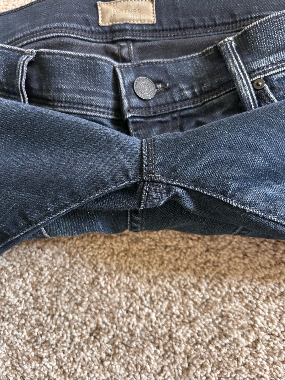 MOTHER The Cruiser Dark Wash Flare Leg Jeans. “When the Going Gets Tough”. SZ 30 - Picture 3 of 10